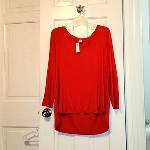 Red long sleeve NWT